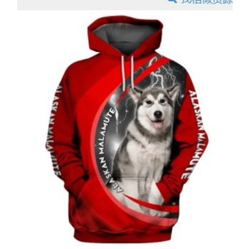 Cute Red Dog Pattern Animals Hoodie