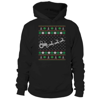 Farm Truck Ugly Christmas Hoodies