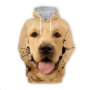 Precious And Gorgeous Brown Dog Pattern Animals Hoodie