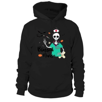 Halloween Nurse Blessed Nurse Sublimation Hoodies