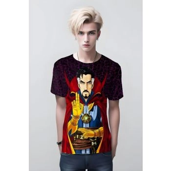 Multicolor Magic: Doctor Strange, The Vibrant Sorcerer T-Shirt