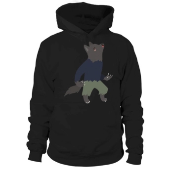 Halloween Cute Werewolf Clipart Hoodies