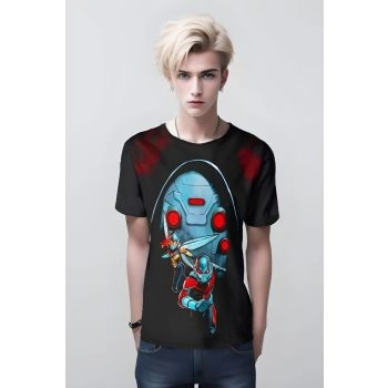 Highlighting Miniature Might with the Ant Man Action Tee in Bold Black