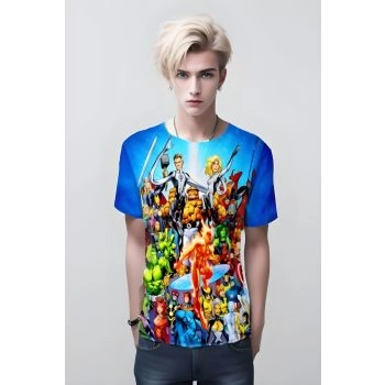 Colorful Alliance: Fantastic Four, The Rainbow Team T-Shirt