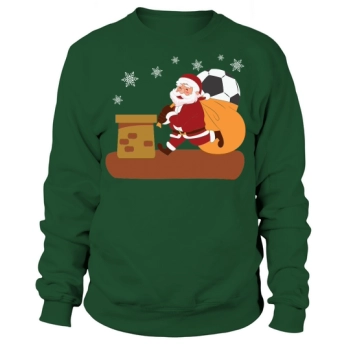 Christmas Sport Santa Gift Football Sweatshirt