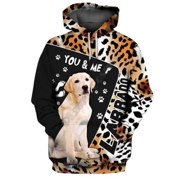 Precious And Cute Black Brown Dog Pattern Animals Hoodie