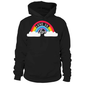 Rainbow LGBT Love Is Love Hoodies