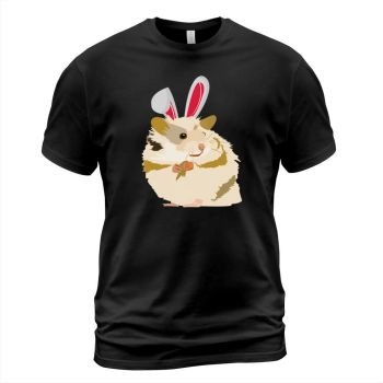 Hamster Easter Bunny T Shirt Black Youth B079zpvm91 1