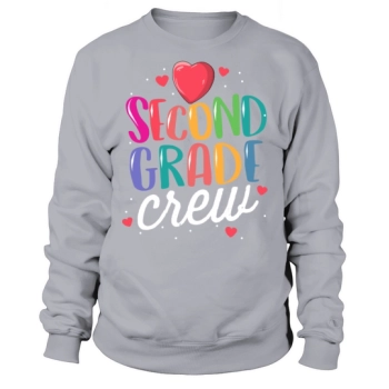 Second Grade Crew Back to School Teacher Sweatshirt