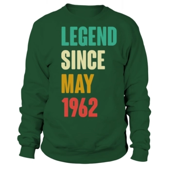 May 1962 60th Birthday 60th Birthday Gift Men Sweatshirt
