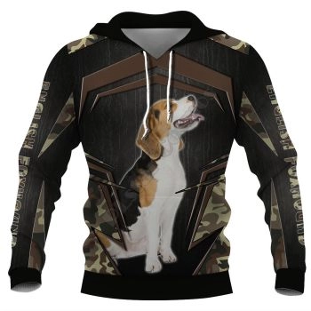 Oversize Black Dog Pattern Animals Hoodie