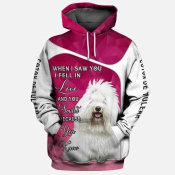 Gorgeous Pink Dog Pattern Animals Hoodie