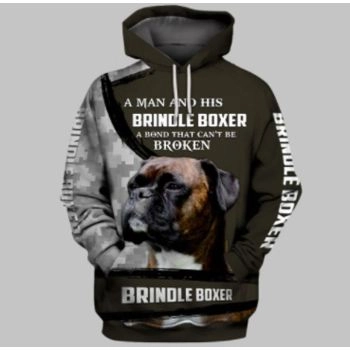 Street Brown Dog Pattern Animals Hoodie