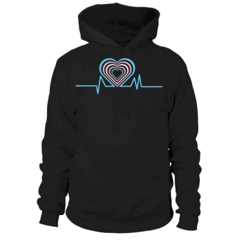 Love Is Love LGBT Heartbeat Hoodies