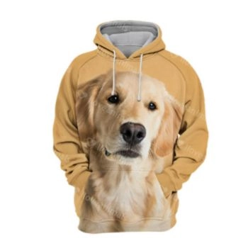 Loose Brown Dog Pattern Animals Hoodie