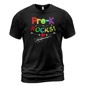 Pre-K Rocks T-Shirt Funny Kids Teachers Back to School