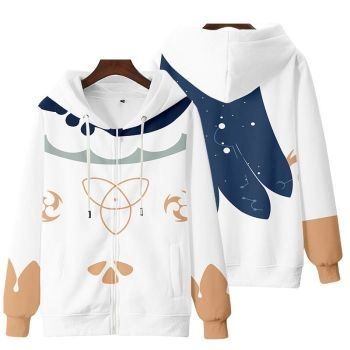 Charming Genshin Impact The Anime Pymon Zip-Up Hoodie