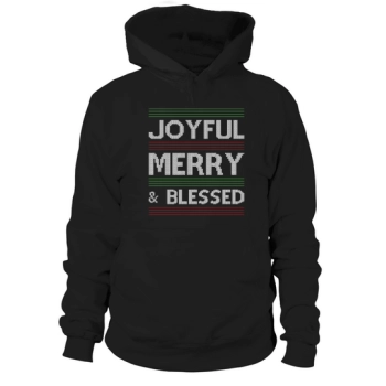 Joyful Merry Blessed Ugly Christmas Hoodies