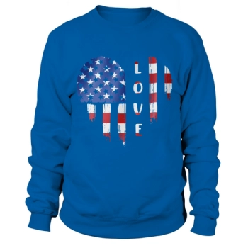 Love 4th of July Independence Day Sweatshirt