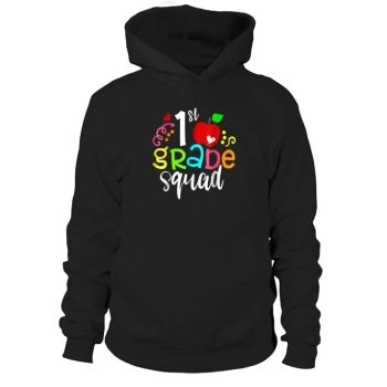1st grade back to school teacher gifts men hoodies