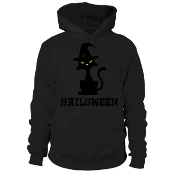 Funny Cat Halloween Halloween Witch Hoodies