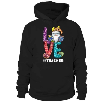 Teacher Gnome Bunny Easter Sunday Hoodies