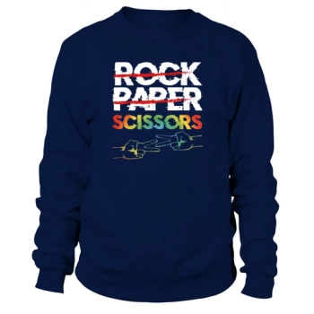 Rock Paper Scissors Lesbian Couple LGBTQ Pride Month Sweatshirt