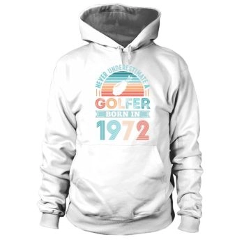 Golfer Born 1972 Golf 50th Birthday Gift Dad Hoodies