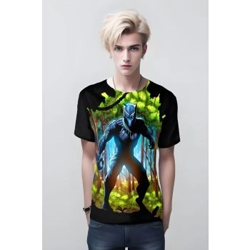 Black Panther Claw Marks Shirt - Black - Fierce and Bold Design