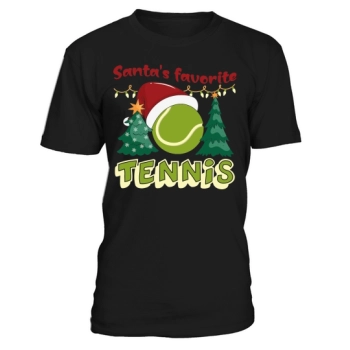 Christmas Sports Santa Favorite Tennis