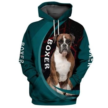 Street Green Dog Pattern Animals Hoodie