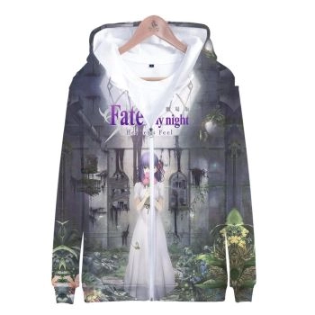 Fate Stay Night 3D Printed Zipper Hoodies &#8211; Fashion Hooded Sweatshirt Pullover