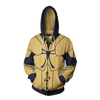 Fate Stay Night Hoodies &#8211; Gilgamesh Zipper Hooded Jacket