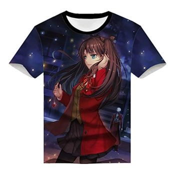 Fate Zero Fate/Stay Night Hoodies &#8211; 3D Printed Anime T-Shirt Funny Short Sleeve Tee Tops