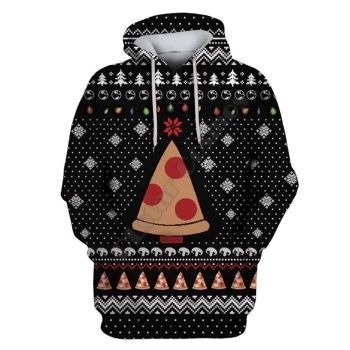  Popular Black Tree Pattern Christmas Hoodie