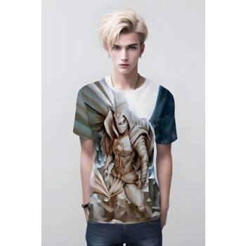 Moon Knight T-shirt: Fist of Khonshu in Multicolor for a Colorful and Diverse Style
