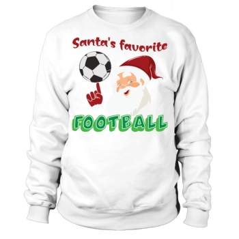 Christmas Sport Santa's Favorite Football Sweatshirt