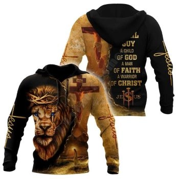 Precious Black Brown Lion Pattern Animals Hoodie