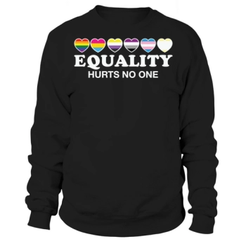 Equality Hurts No One LGBT Sweatshirt