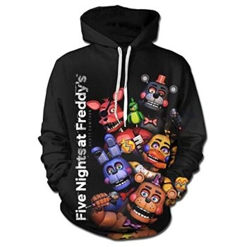 Five Nights at Freddy&#8217;s Hoodies for Teens &#8211; 3D Boys and Girls Pullover Hoodie