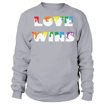 Melting Love Wins Gay Pride Sweatshirt