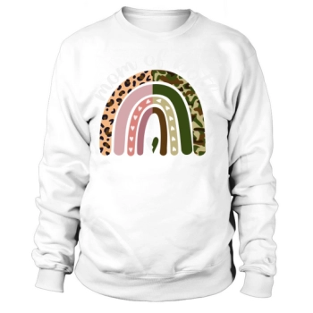 Mom Of Both Leopard Rainbow Sweatshirt