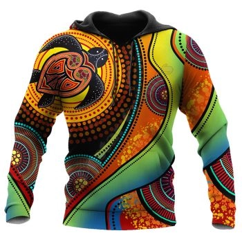 Fashion And Gorgeous Colorful Turtles Pattern Animals Hoodie