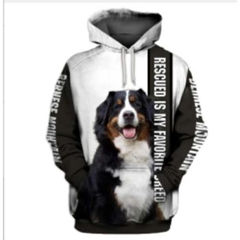 Gorgeous Black White Dog Pattern Animals Hoodie