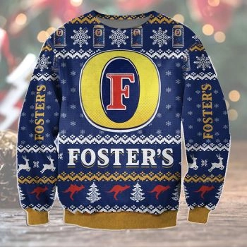 Fosters Beer Ugly Sweater Christmas