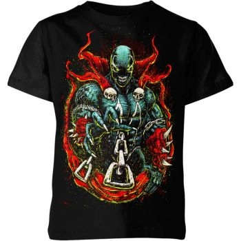Experience a Dimensional Twist with Cool and Relaxed Black Spawn 3D T-Shirt