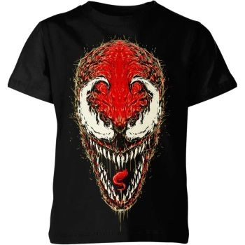 Black Carnage Evil Smile Shirt - Embrace the Chilling Grin of a Vicious Villain