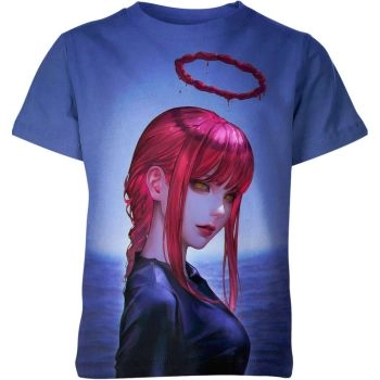 Brilliant Blue Makima From Chainsaw Man Shirt