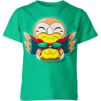 Enchanted Duo: Rowlet x Pikachu DQS Shirt