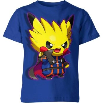 Dynamic Blue Lance x Pikachu From Pokemon Shirt